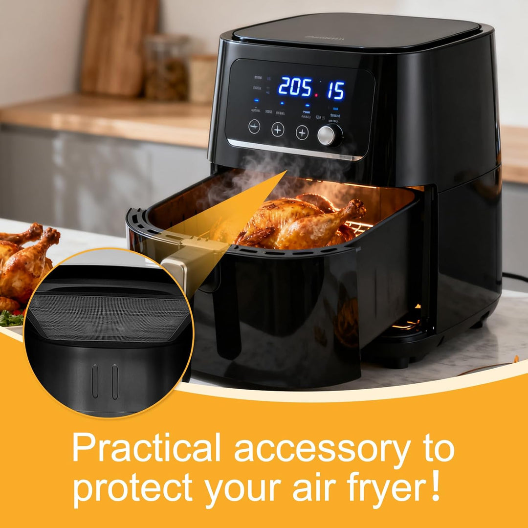 2Pcs Spritzschutz für Cosori Airfryer Heissluftfritteuse CP158 5,5L, TurboBlaze 6,0L, Premium Il 6,2