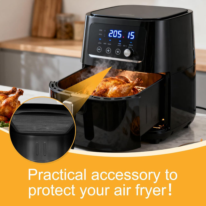 2Pcs Spritzschutz für Cosori Airfryer Heissluftfritteuse CP158 5,5L, TurboBlaze 6,0L, Premium Il 6,2