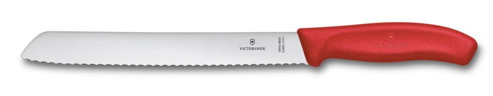 Victorinox Swiss Classic Profi Brotmesser, Extra Scharfe Klinge, Wellenschliff, 21 cm, Robuster Kuns