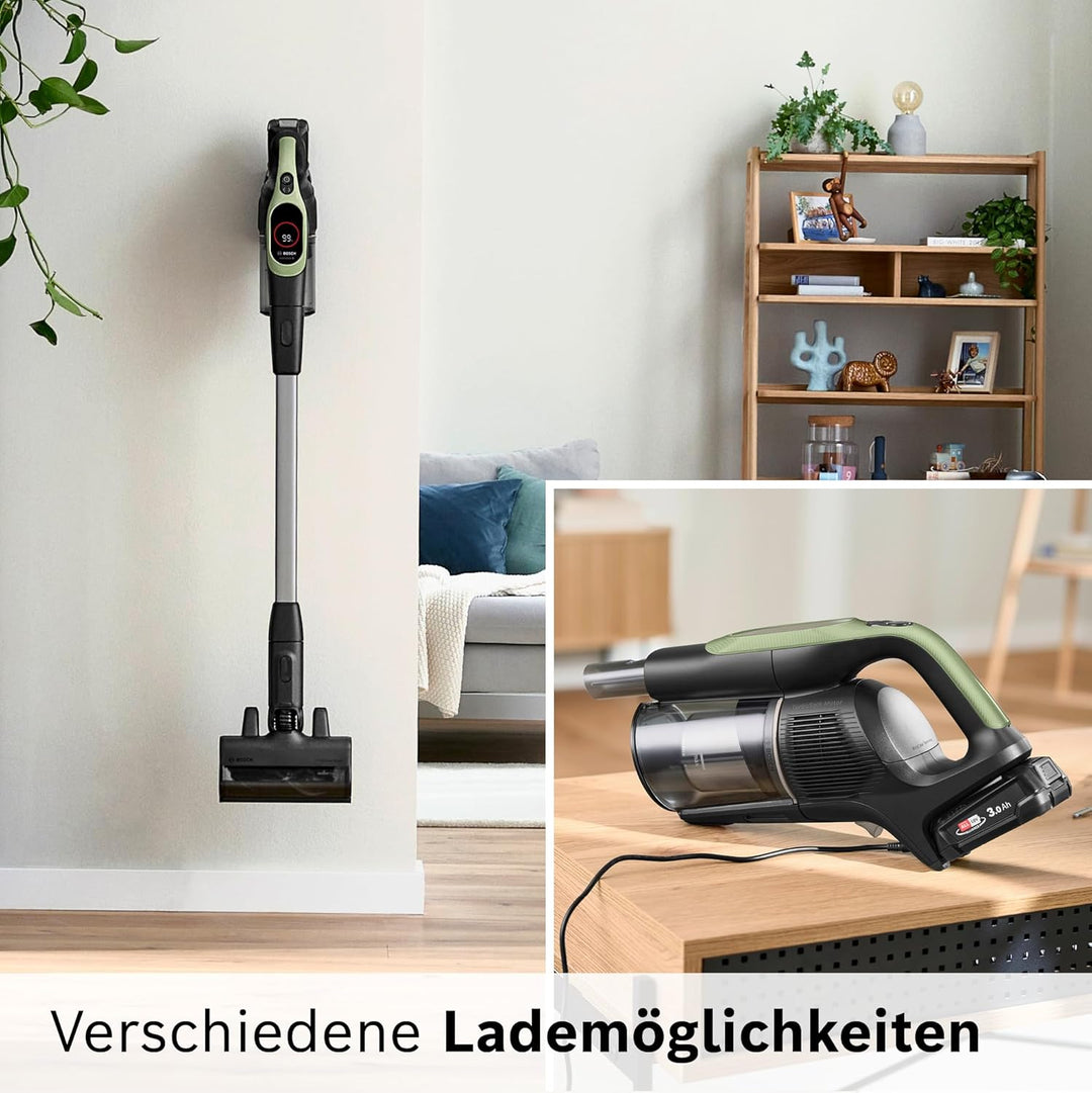 Bosch Akku-Staubsauger Unlimited 9 BBS921TBA, kabellos, MicroClean Technology, Display, Staubkomprim