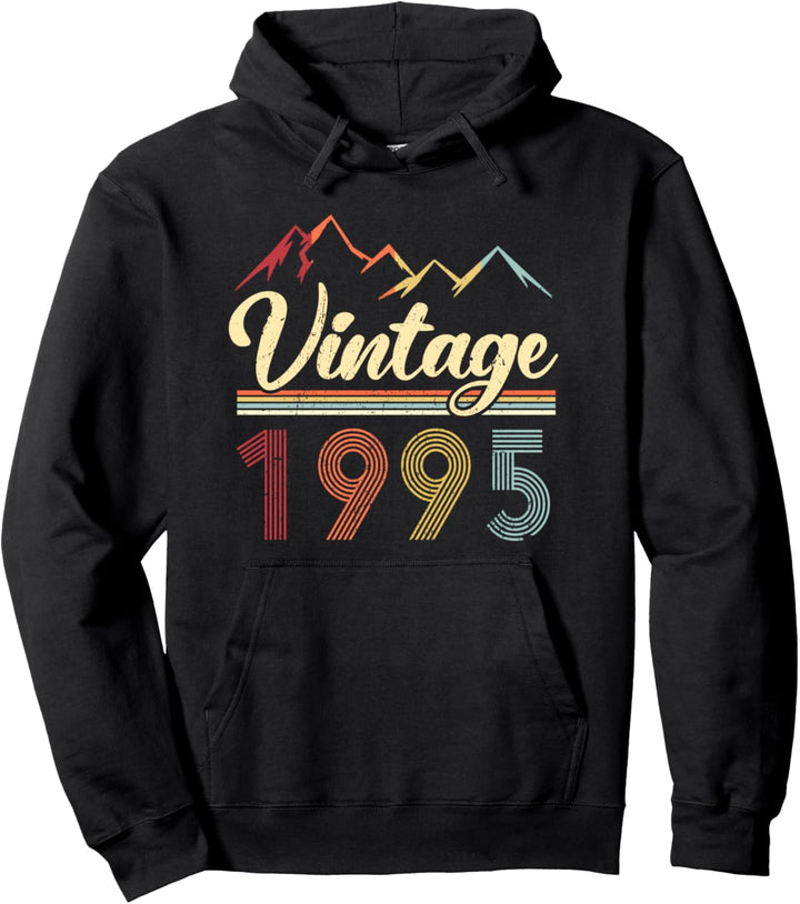 Vintage 1995 Retro Berge 27. Geburtstag Geschenk Pullover Hoodie