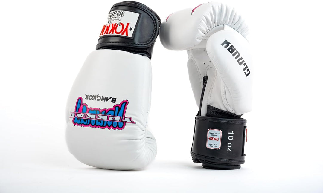 YOKKAO Matrix Breathable Muay Thai Boxing Gloves 10oz East Club White, 10oz East Club White