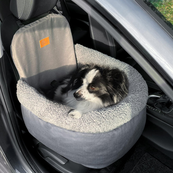 your GEAR Frontera Hundeautositz – Orthopädisches Hundebett & Hundekorb für Auto mit Sicherheitsgurt