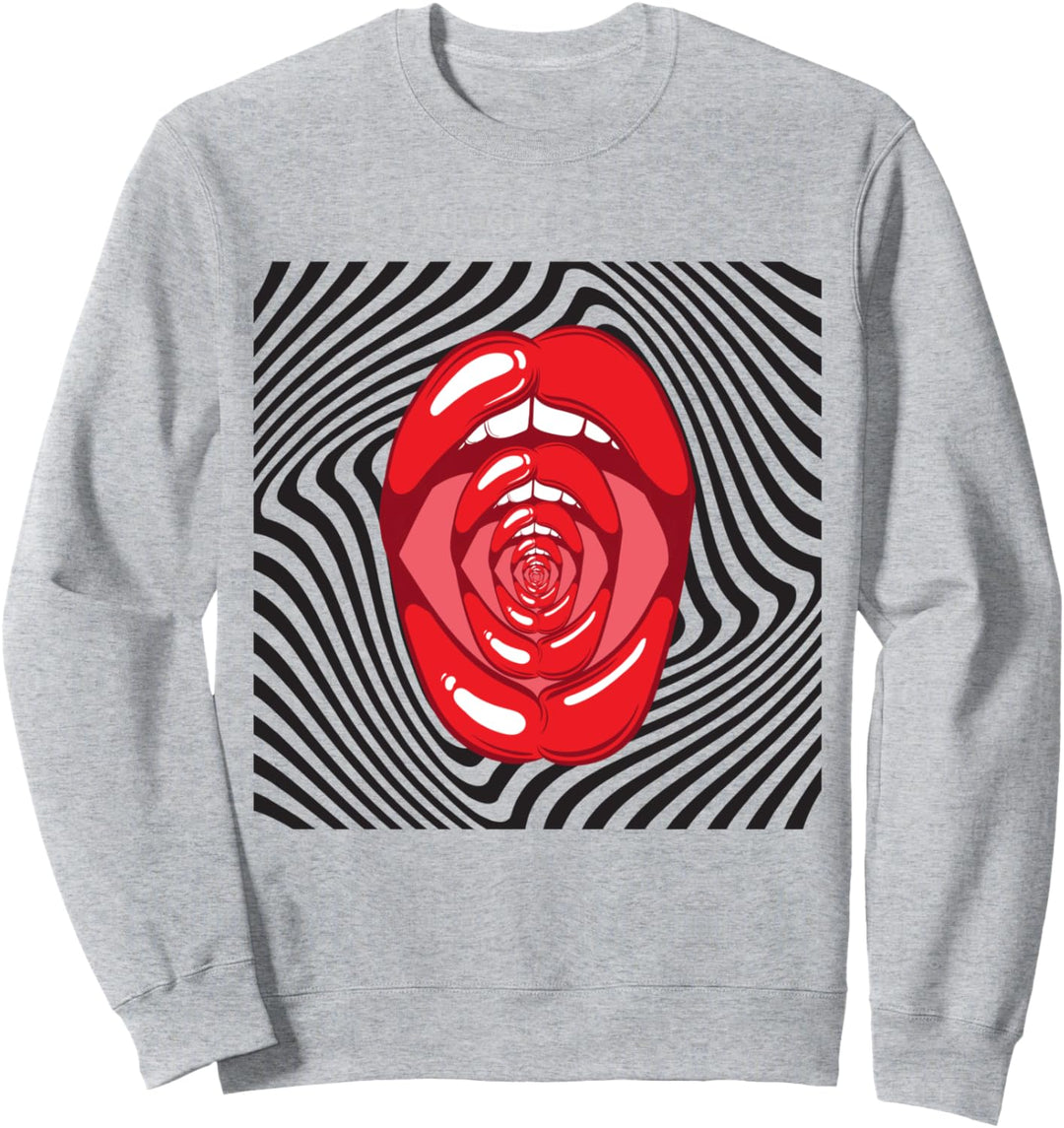 Psychodelic Surreal Trippy Graphic Art Ästhetic Weirdcore Sweatshirt