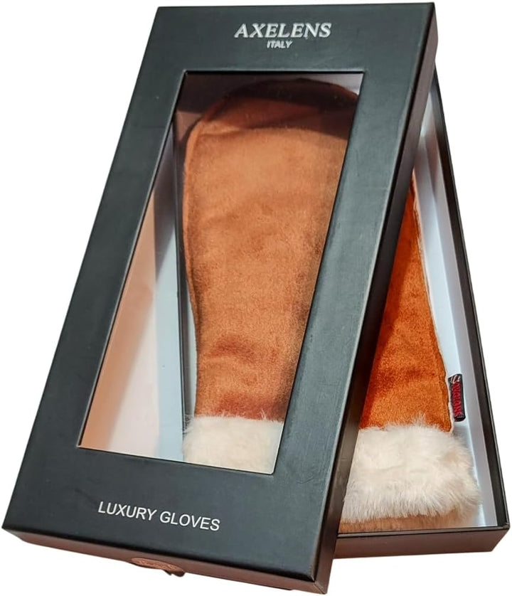 AXELENS Fäustlinge Winterhandschuhe Damen Braun, Braun