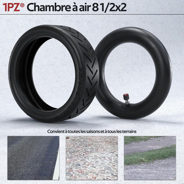 1PZ FM8-P2C 8.5 Zoll E Scooter Reifen und Schlauch 8 1/2x2 Ersatz für Xiaomi Mijia M365 Pro2 1S, 8,5