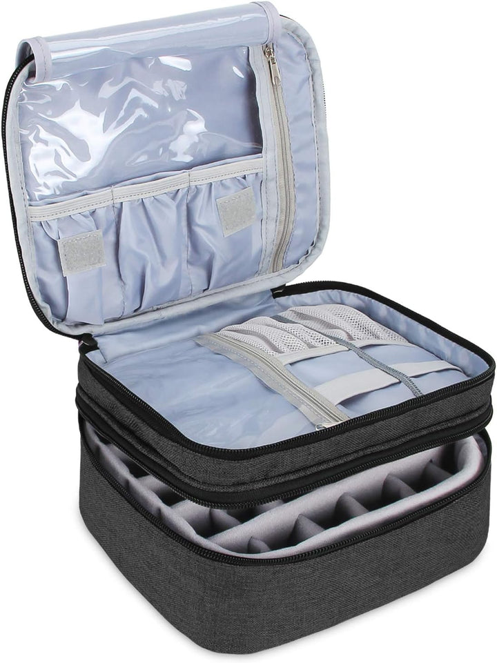 Luxja Nagellack Aufbewahrung Box, Nagellack Tasche, Aufbewahrung für Nagellack-Hält 30 Flaschen (15m