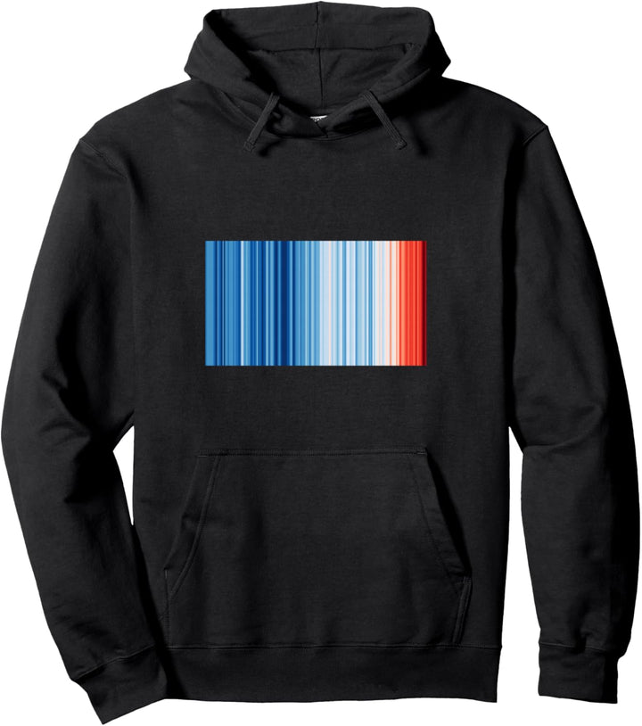 Erwärmungsstreifen Globale Temperaturen Klimawandel Pullover Hoodie