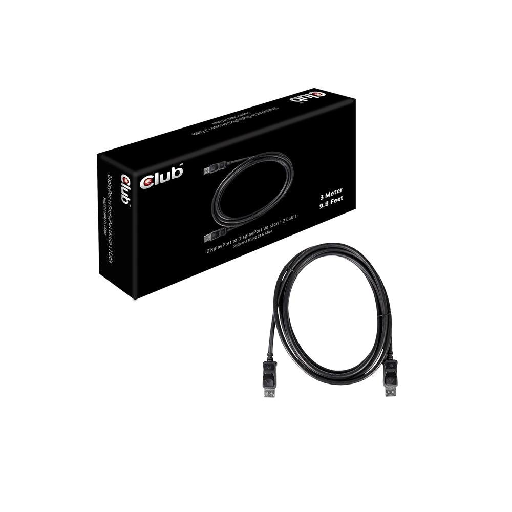 Club 3D DisplayPort 1.2 4K60Hz UHD Kabel 3Meter Stecker/Stecker CAC-1064, CAC-1064
