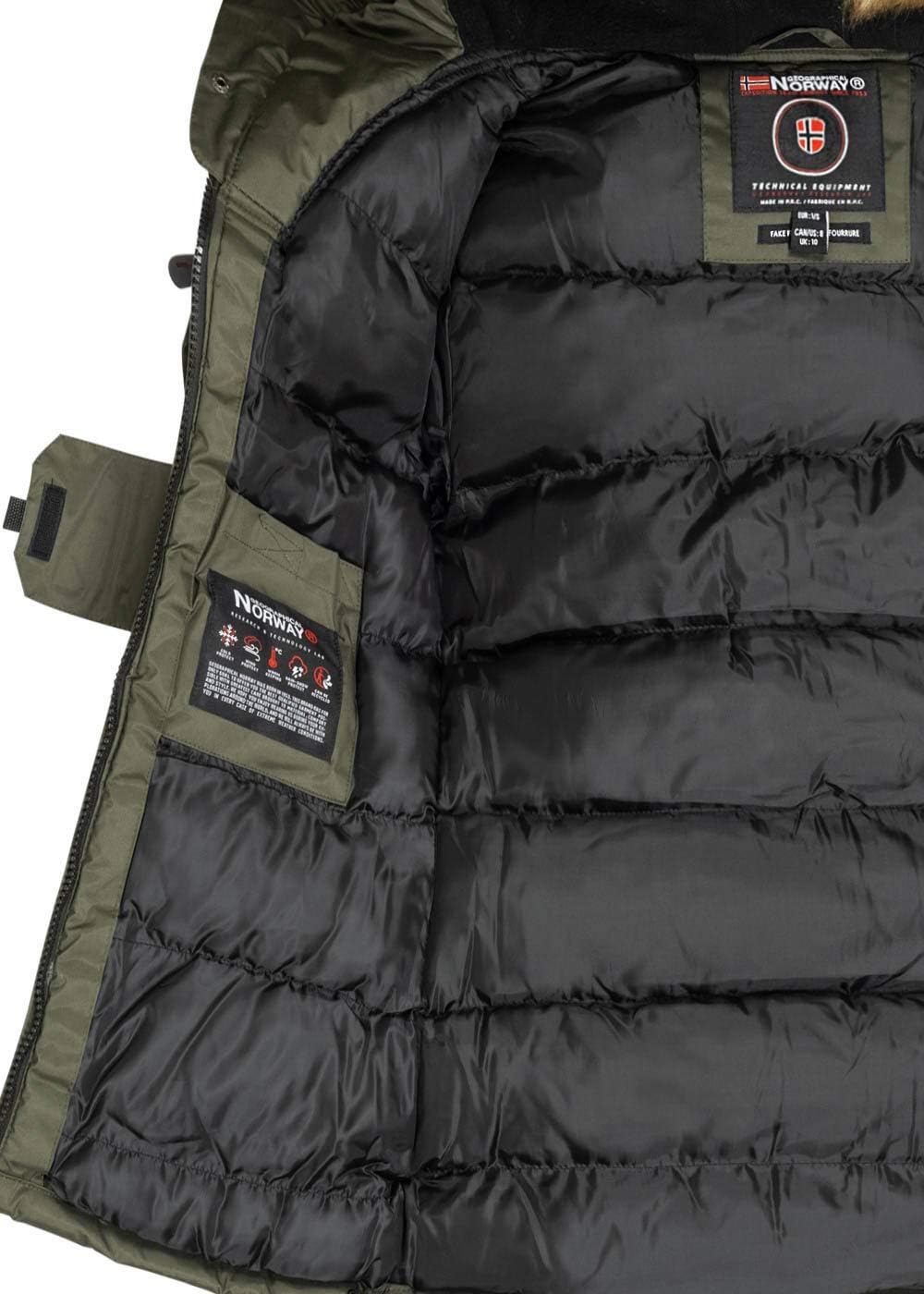 Geographical Norway Damen Bellaciao Jacke XL Kaki, XL Kaki