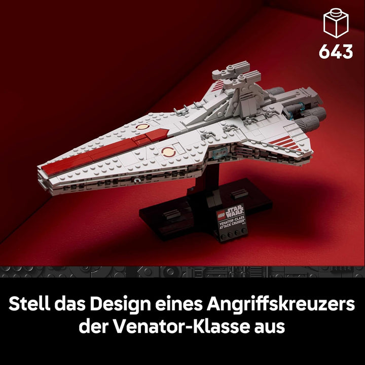 LEGO Star Wars 75441 Angriffskreuzer der Venator-Klasse - Modellbau-Set des republikanischen Kriegss