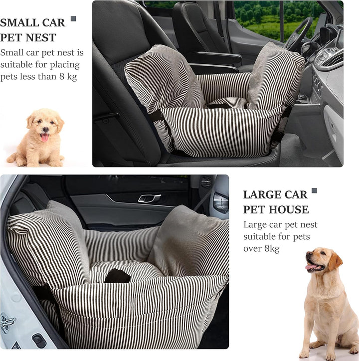 Hunde Autositz Hundebox 76 x 52 x 40 cm, Hundeautositz Hundesitz Mittlere Hunde, Auto Hunde Autositz