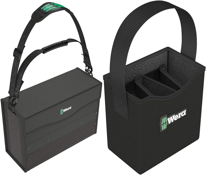 Wera 05004357001 2go 2 XL Werkzeug-Container & 2go 4 Köcher, 165 x 105 mm, 1 Stück, 05004353001 Wera