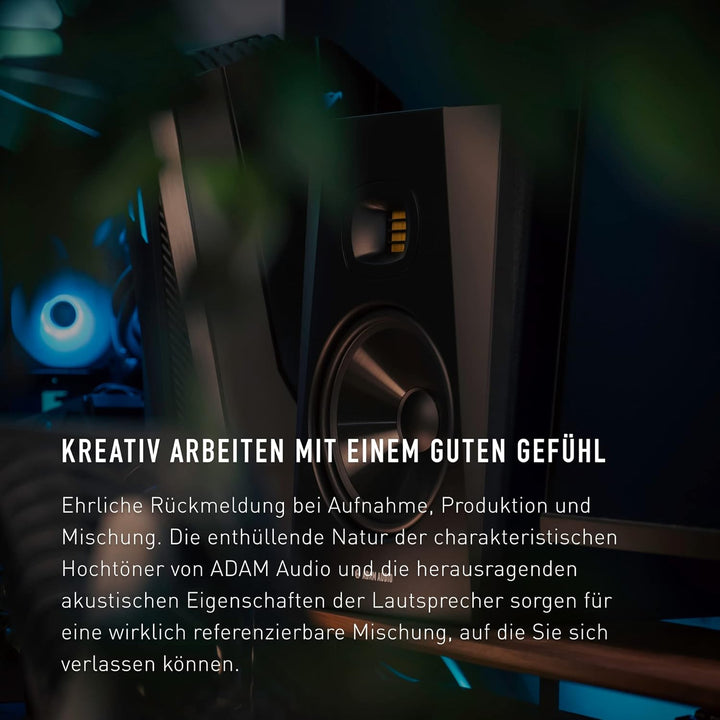 ADAM Audio T8V Studiomonitor für Aufnahmen, Mischungen und Mastering in Studioqualität, T8V
