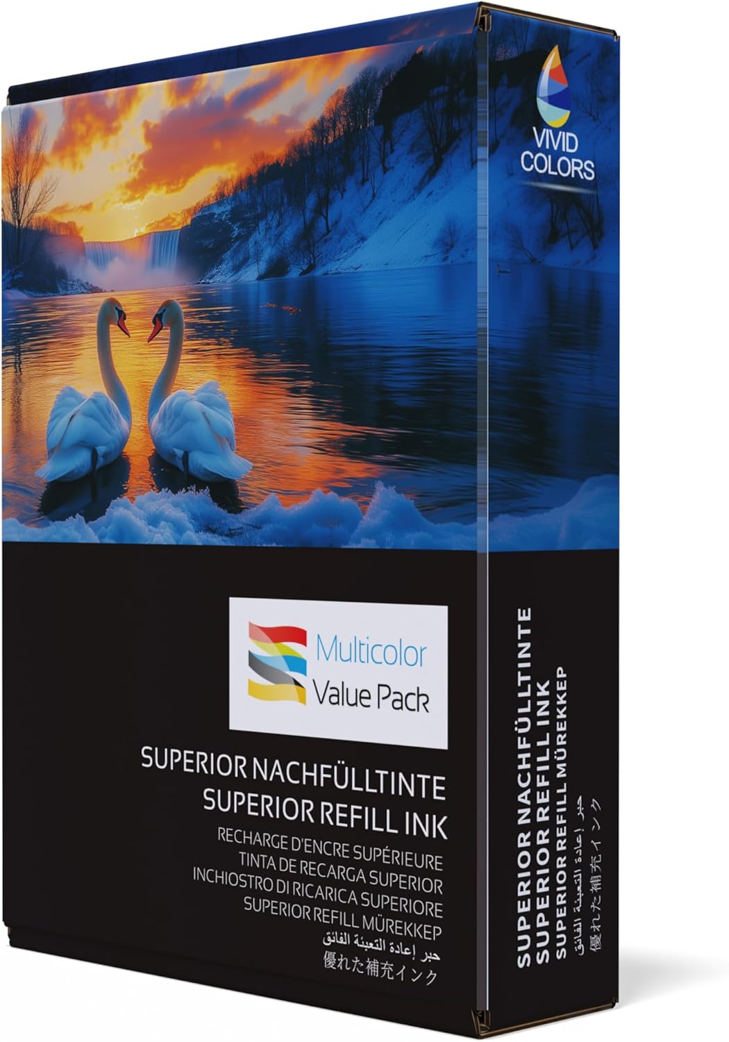 BLUE SWAN 550ml Nachfülltinten Set kompatibel mit Canon PG-540 CL-541 PG-540XL CL-541XL - Vierfarben