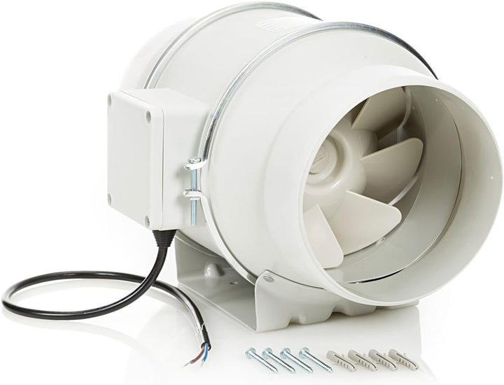 STERR Rohrventilator DFA150 Kanalventilator 150 mm / 6'' - Industrieventilator Niedriger Energieverb
