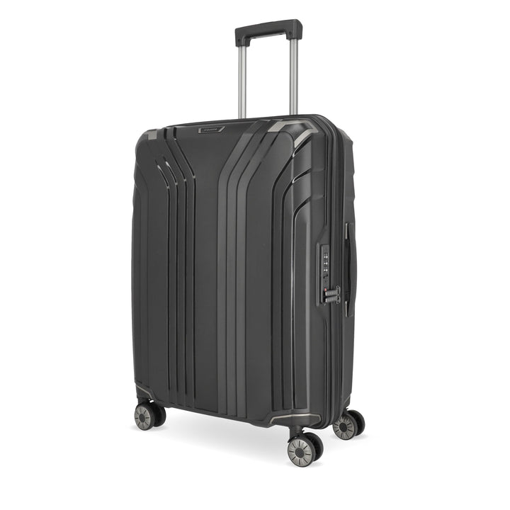 Travelite 4-Rad Hartschalen Koffer mittel mit recyceltem Innenfutter, Gepäck Serie ELVAA: Stylischer