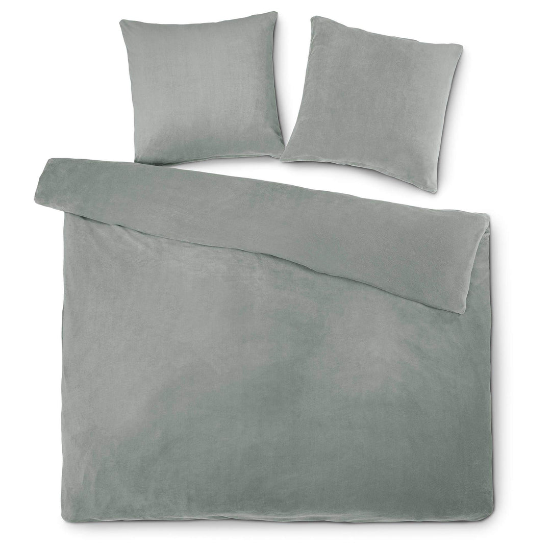aqua-textil Feelwell Bettwäsche 200 x 200 cm 3teilig Coral Fleece Bettbezug Mikrofaser Thermo Flausc