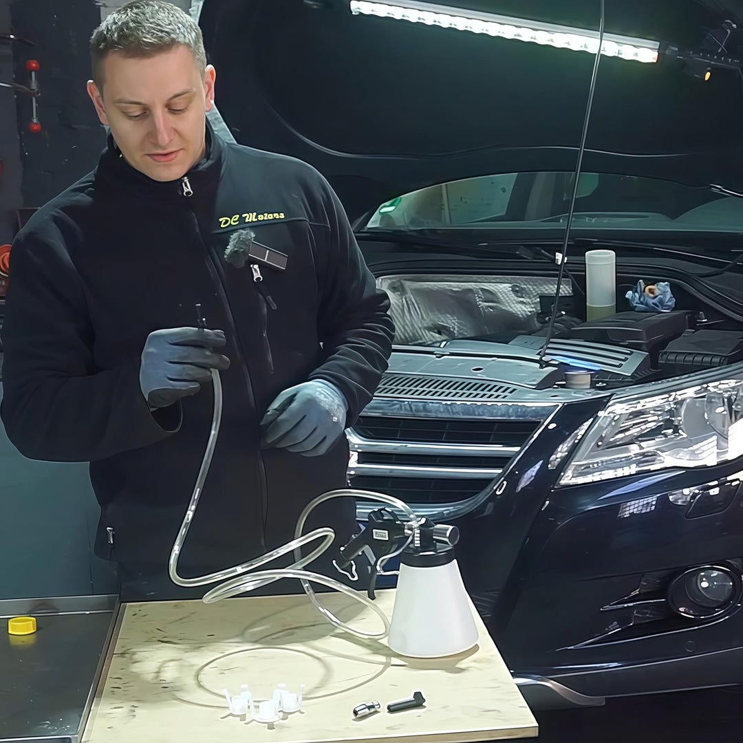 CCLIFE 0,75L Bremsenentlüftungsgerät Auto Druckluft Bremsenentlüfter Bremsflüssigkeitswechselgerät m