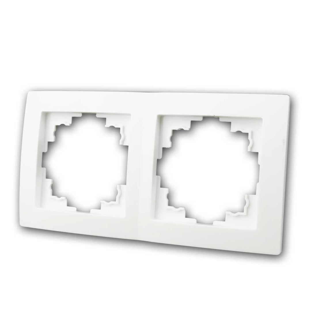40x FLAIR Rahmen, 2-fach, weiss matt, Zweifachrahme