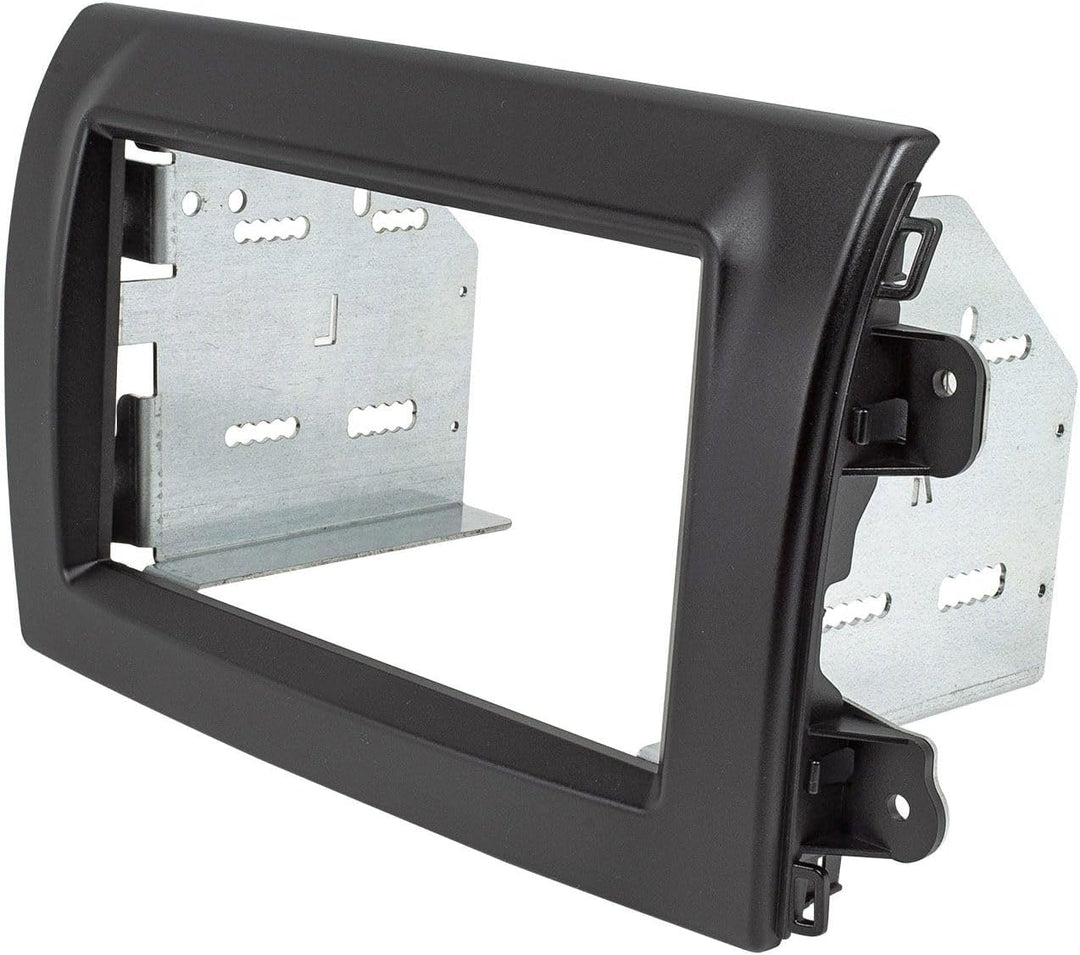 tomzz Audio 2414-101-4 Doppel DIN Radioblende kompatibel mit FIAT Ducato Serie 8 ab 2021 matt schwar