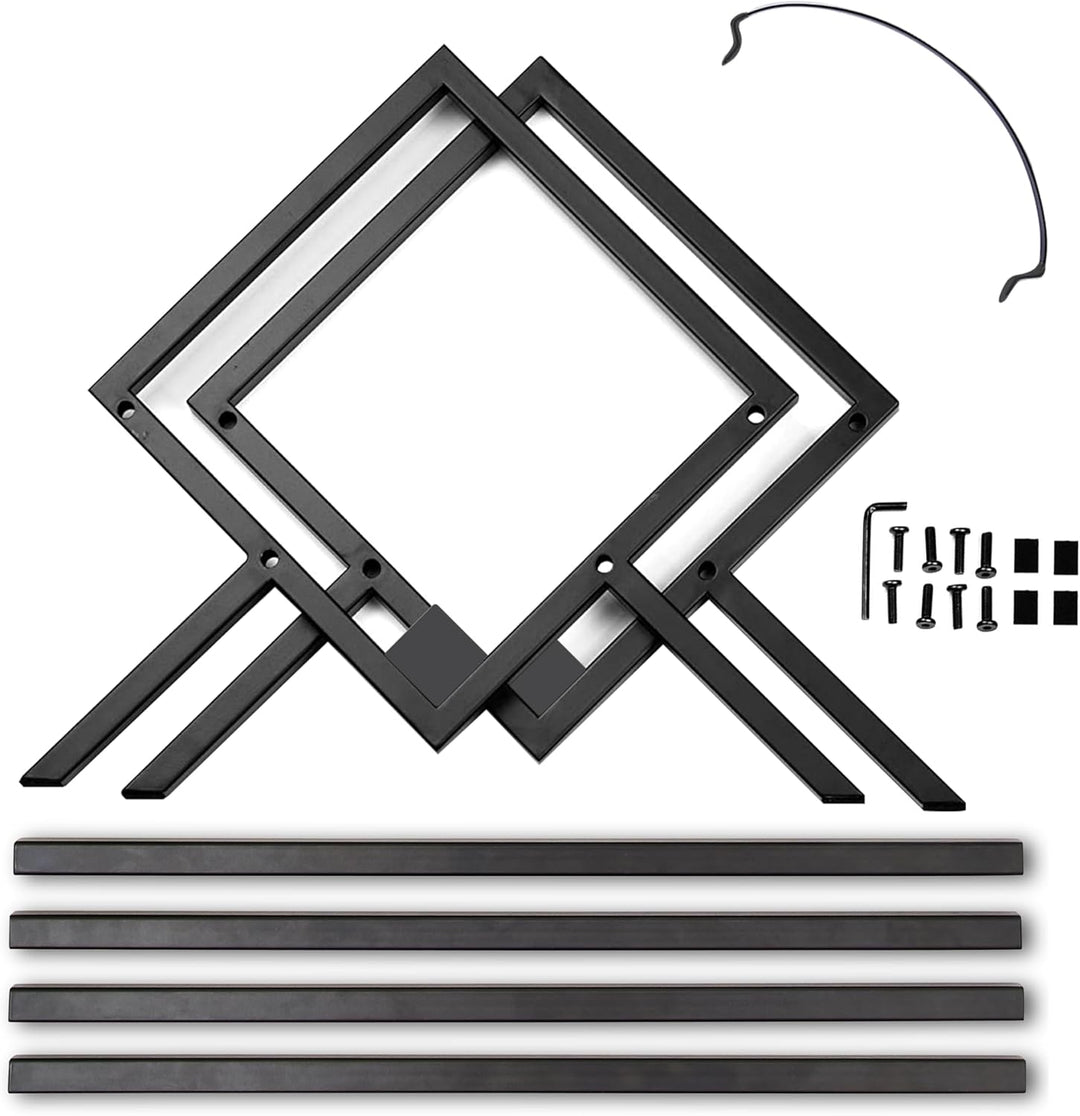 MODERN VINYL Schallplattenhalter – mattschwarzes Metall – 80-100 LPs Aufbewahrung – einfache, schnel