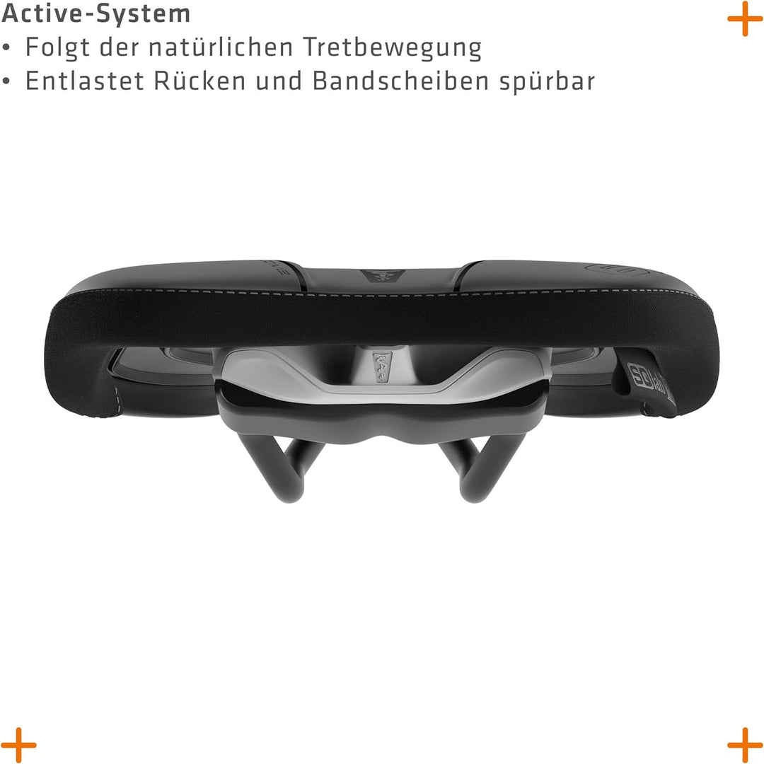 SQlab Unisex – Erwachsene 611 Ergowave Active 2.1 MTB Tech & Trail Fahrradsattel 13 cm Single, 13 cm