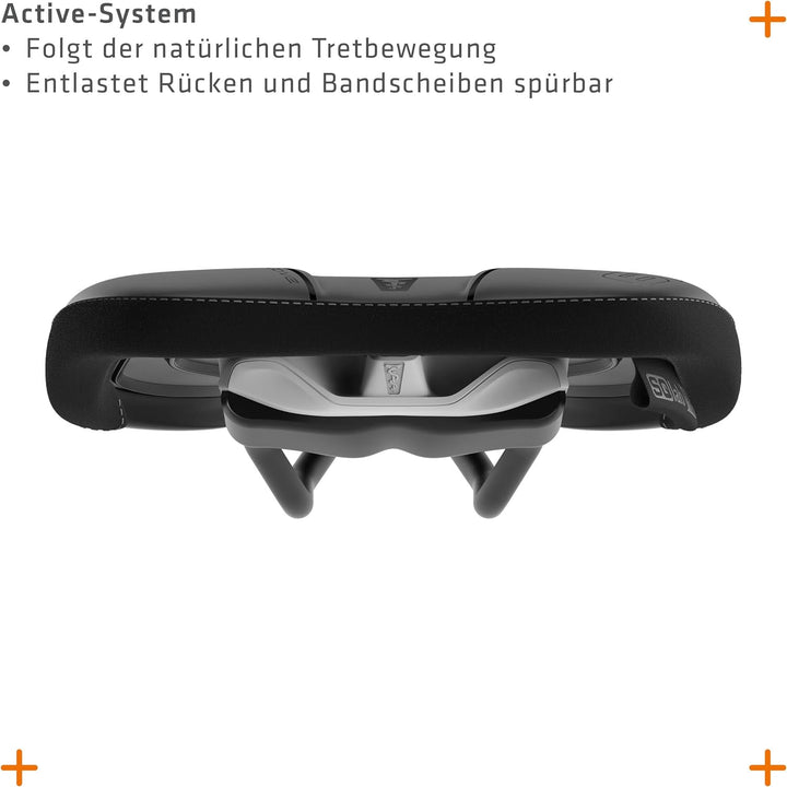 SQlab Unisex – Erwachsene 611 Ergowave Active 2.1 MTB Tech & Trail Fahrradsattel 13 cm Single, 13 cm