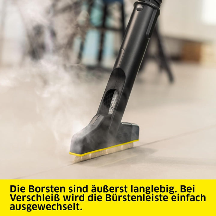 Kärcher XXL-Bürste für Fugen, Dampfzubehör, ideal für die Reinigung von Fugen in Bad und Küche