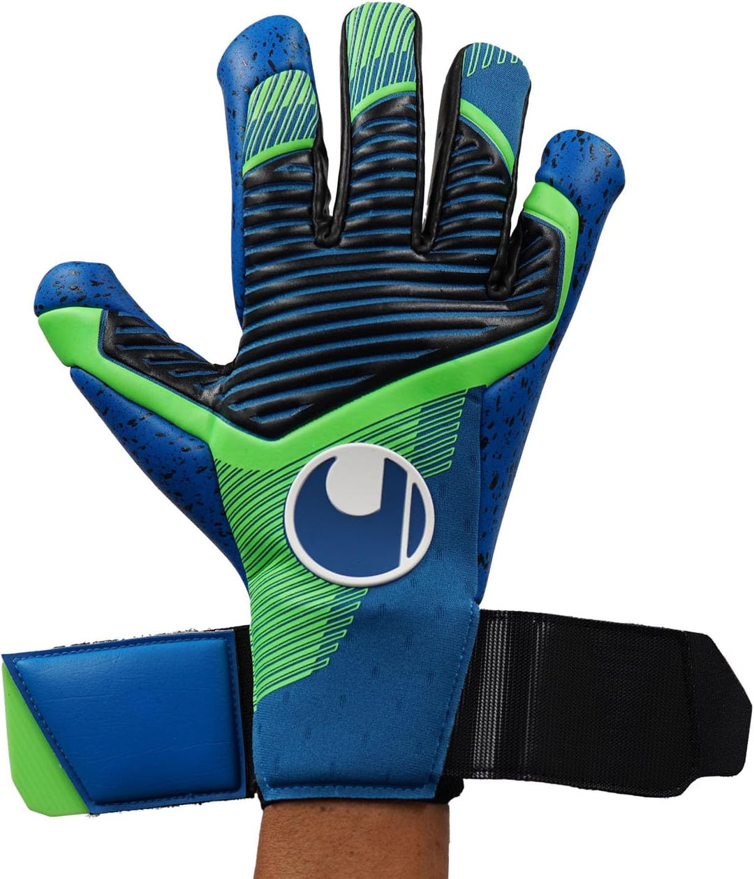 uhlsport Unisex – Erwachsene Aquagrip Hn Towarthandschuhe für Nasswetter 7 pacific blau/fluo grün/we