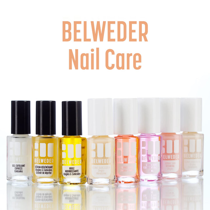 BELWEDER - Bitterstoff Nagellack gegen Nägelkauen 2 x 7,5ml - Nagellack Transparent mit Bitterem Ges