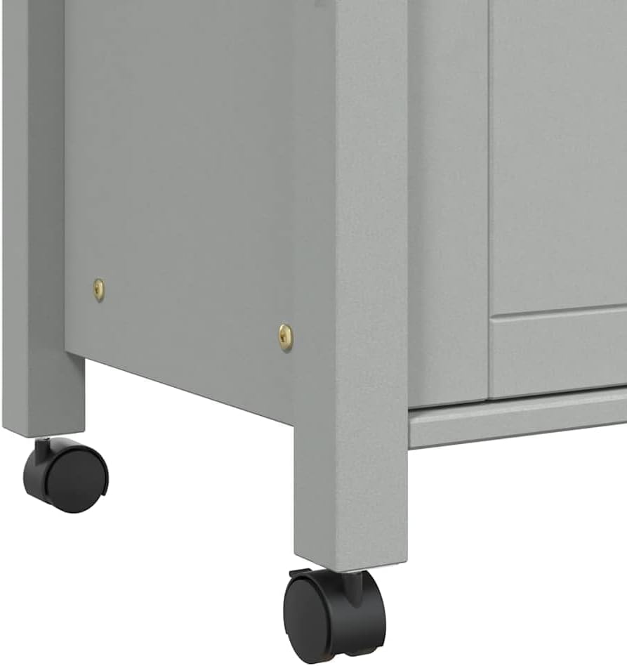 vidaXL Küchenwagen, Servierwagen mit viel Stauraum, Beistellwagen für Küche Wohnzimmer Badezimmer, T