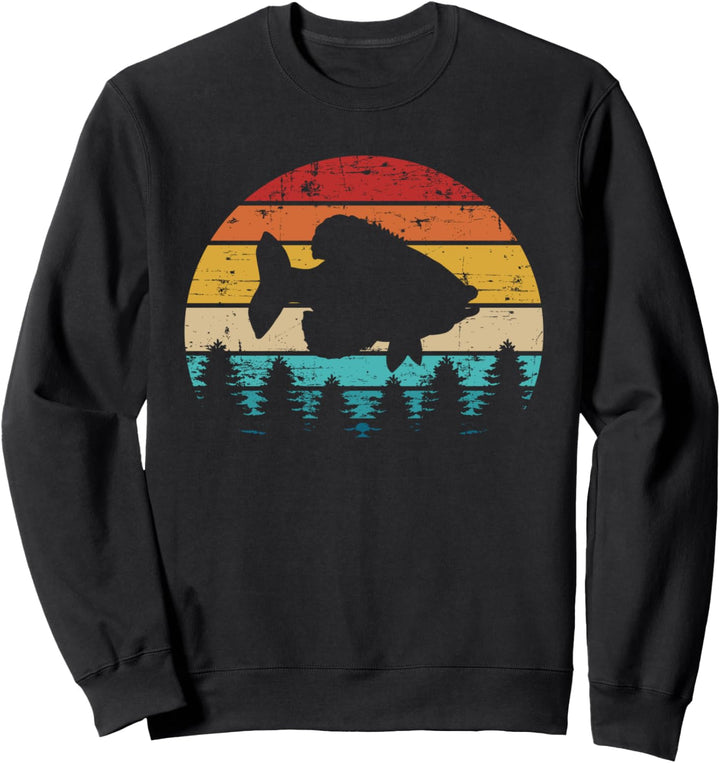 Angeln Crappie vintage retro Sweatshirt