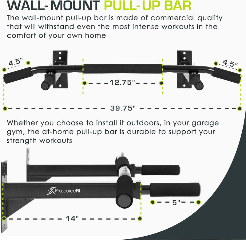 ProsourceFit Doorway Mount, Foldable, Multi-Grip, Multi-Grip Lite and Wall-Mounted Pull Up/Chin-Up B