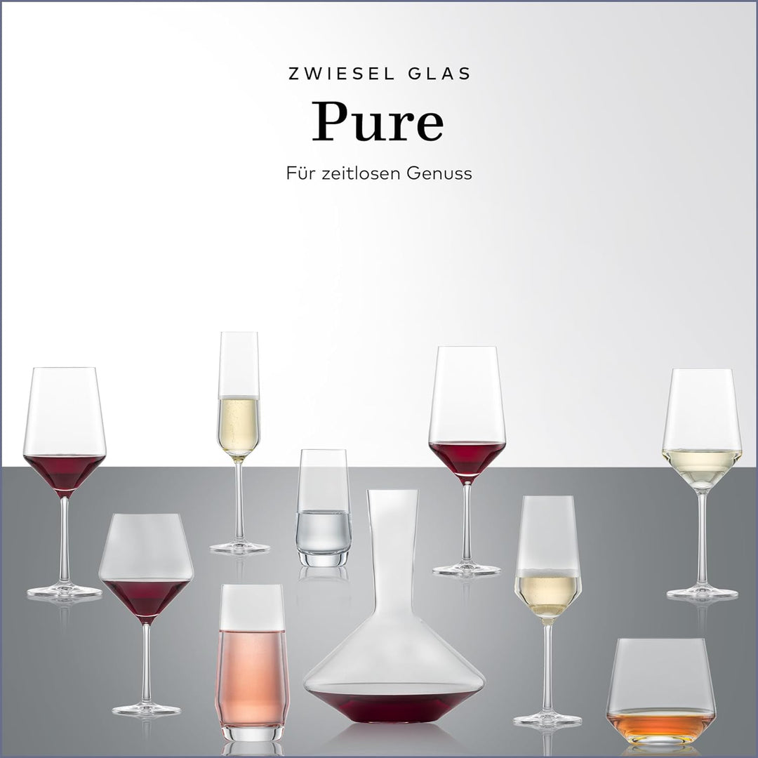 Zwiesel Glas Rotwein Dekanter Pure (1 Stück), edle Karaffe für Rotwein mit Drop Protect Technologie,