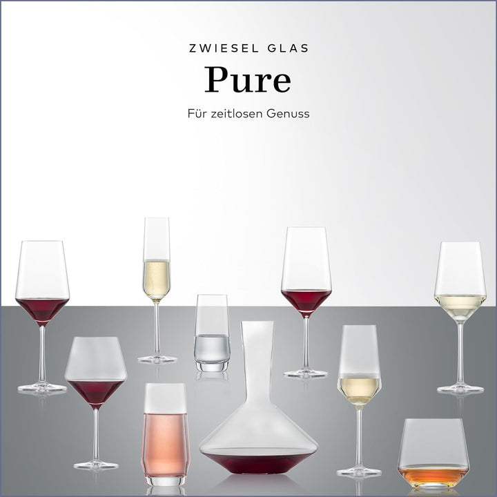 Zwiesel Glas Rotwein Dekanter Pure (1 Stück), edle Karaffe für Rotwein mit Drop Protect Technologie,