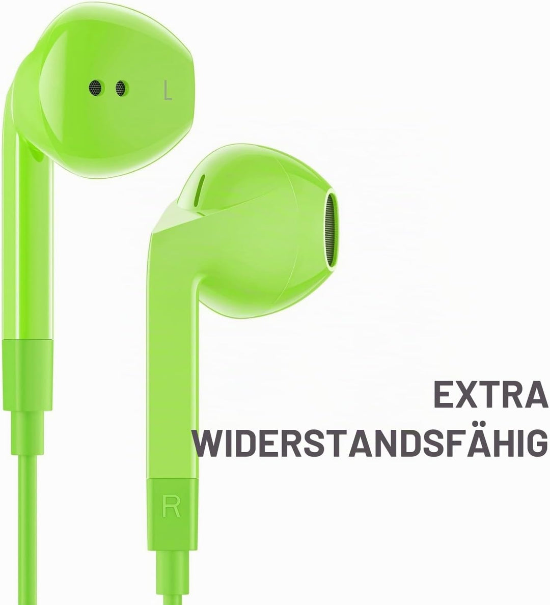LUDOS FEROX Kopfhörer In Ear Kopfhörer mit Kabel und Mikrofon, 5 Jahre Garantie, In Ear Ohrhörer, 3,