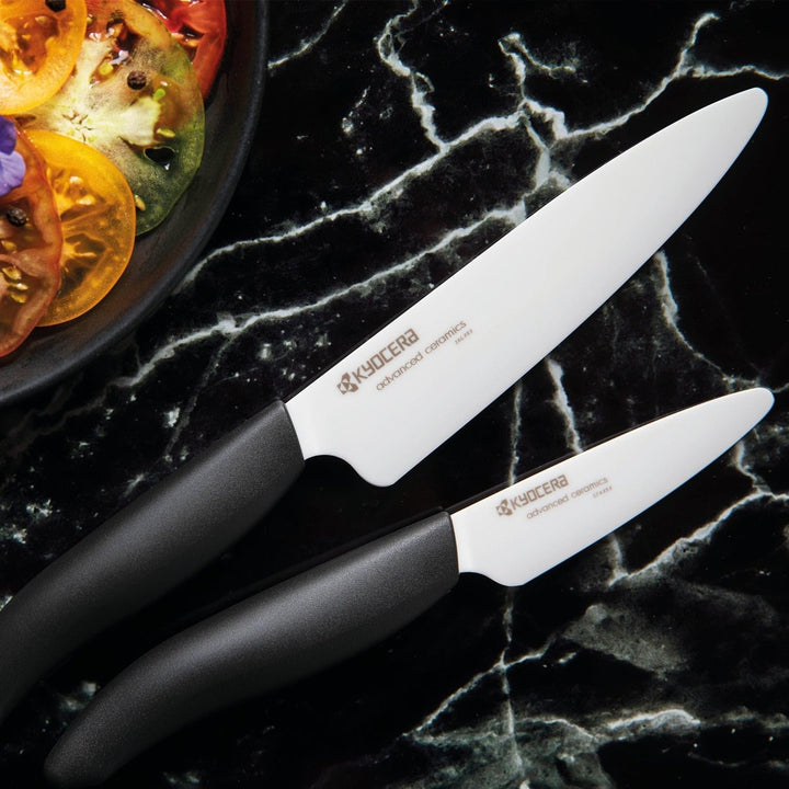Kyocera GEN Keramik Schälmesser | Klinge 7,5 cm | ergonomisch geformter Griff | extrem scharfes Küch