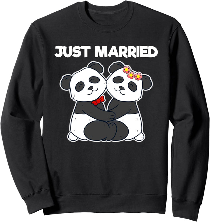 Just Married Hochzeitspaar für frisch verheiratete Hochzeit Sweatshirt