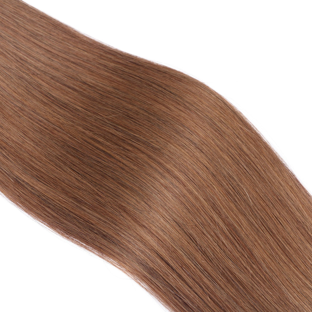 Keratin Bonding - # 7 - MITTELNATURBLOND - 70cm - 250 Strähnen - 1g - 100% Remy Echthaar Haarverläng