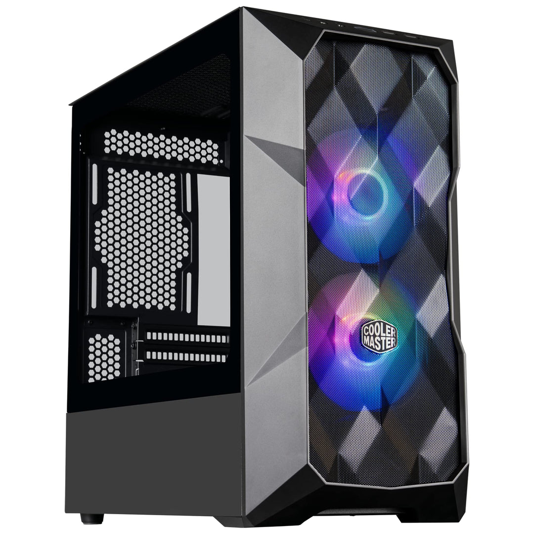 Cooler Master TD300 Mesh PC Gehäuse - Mini-Tower für Micro-ATX & Mini-ITX , Gaming Gehäuse für hohen