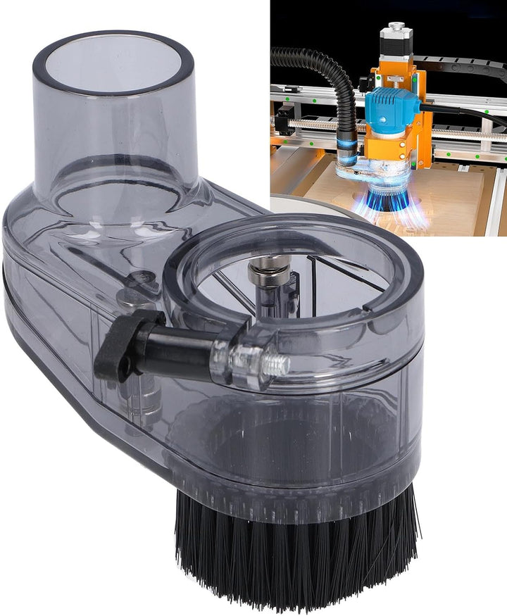 CNC-Fräser-Staubschuh, Transparente Vakuumabdeckung mit Magnetischer Absaugung für Spindelmotoren mi