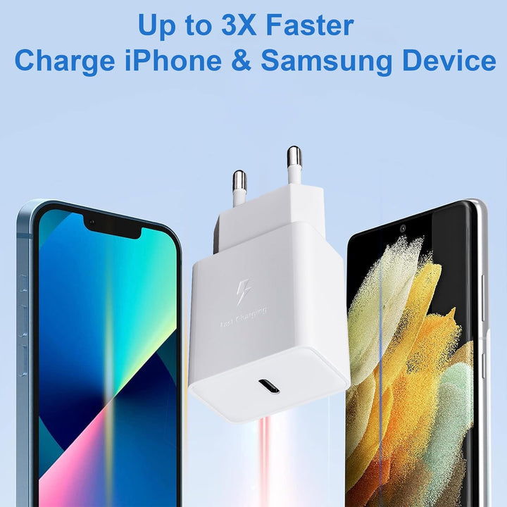 4er Pack USB C Ladegerät Stecker, Schnellladegerät Typ C Handy Netzteil Adapter Ladeadapter für Sams