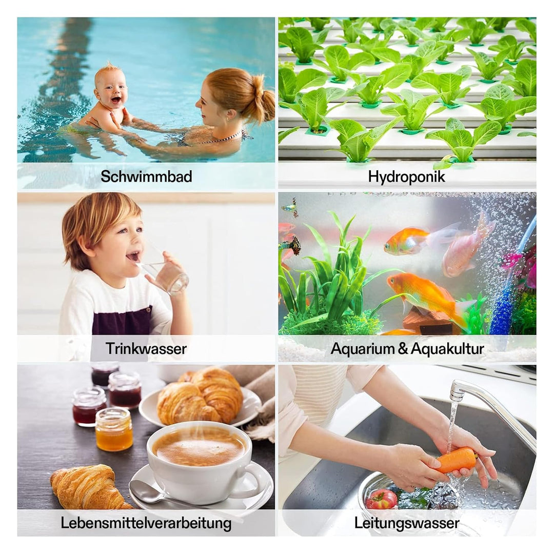 VIVOSUN Digitales pH-Meter mit ATC und 0,01 pH Hoher Genauigkeit, pH-Messgerät mit 0-14 pH-Messberei