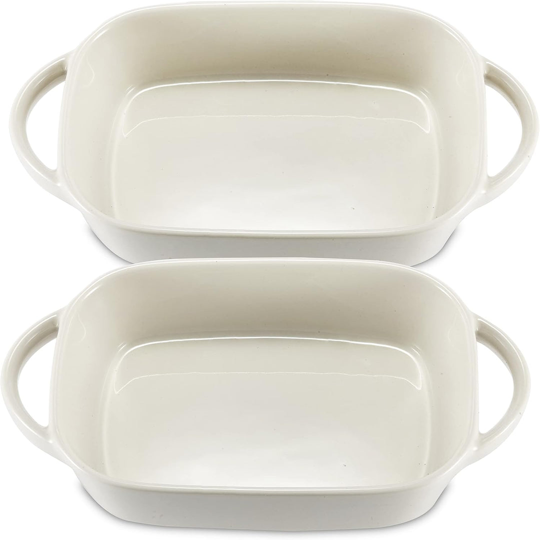 2x Auflaufform Ofenform Backform Klein aus Keramik- Ideal für 2 Personen - Auflaufform für Lasagne T