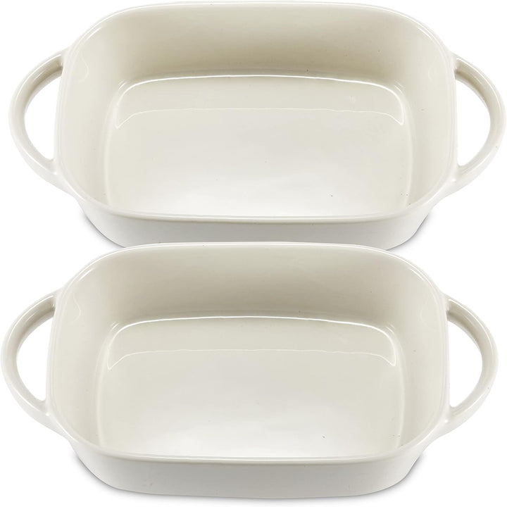 2x Auflaufform Ofenform Backform Klein aus Keramik- Ideal für 2 Personen - Auflaufform für Lasagne T