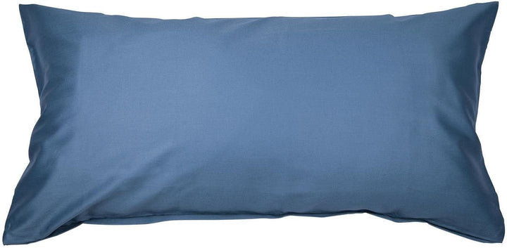 Janine Mako Satin Bettwäsche Uni Colors 155 x 200 cm Jeansblau 1 Bettbezug 155 x 200 cm + 1 Kissenbe