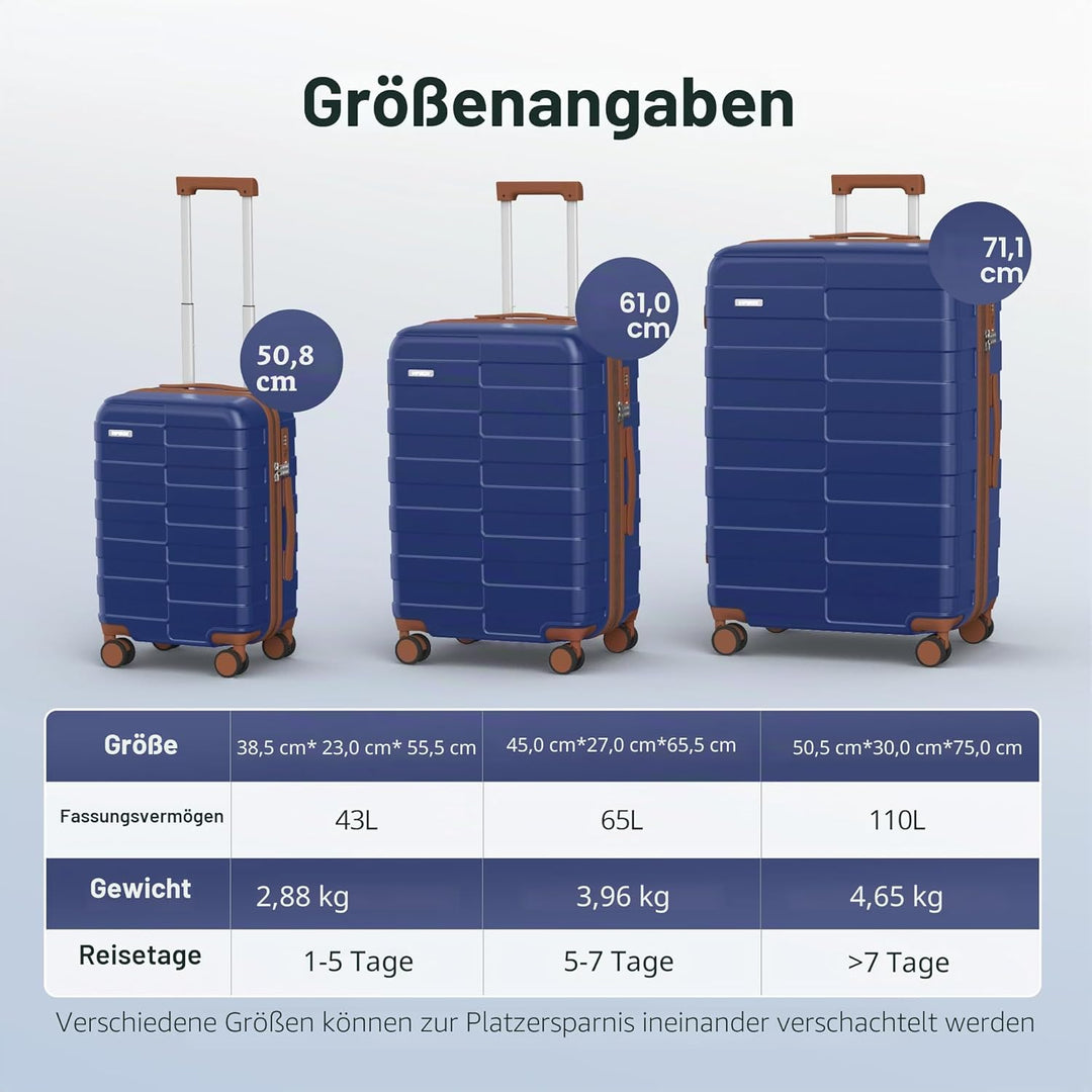 Vipbox Koffer Hartschale Gross 75cm (3 Jahre VIP-Service) Erweiterbar Leicht Polycarbonat Reisekoffe