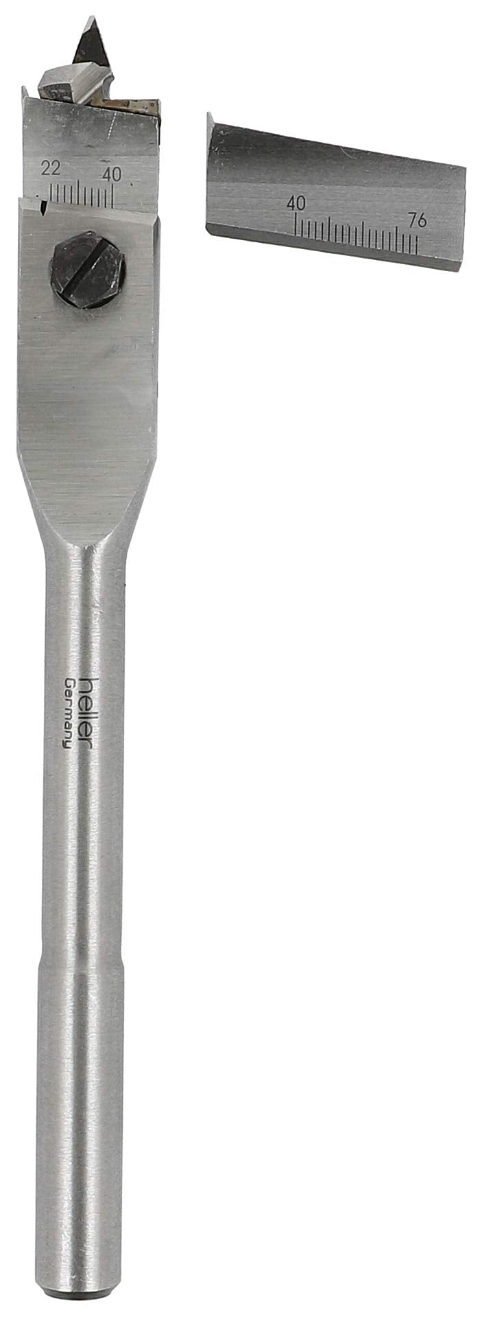 Heller Tools 106 Zentrumbohrer, Silber, 22-76 x 125/185 mm