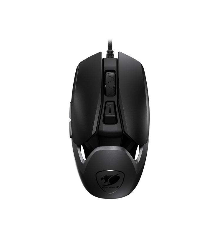 COUGAR Gaming | Gaming-Maus | Airblader schwarz – 6 programmierbare Tasten – Mechanische Mikroschalt